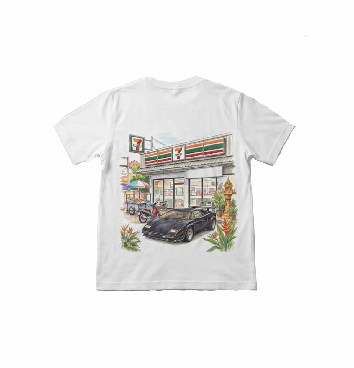 FAM 7-Eleven Tee - White