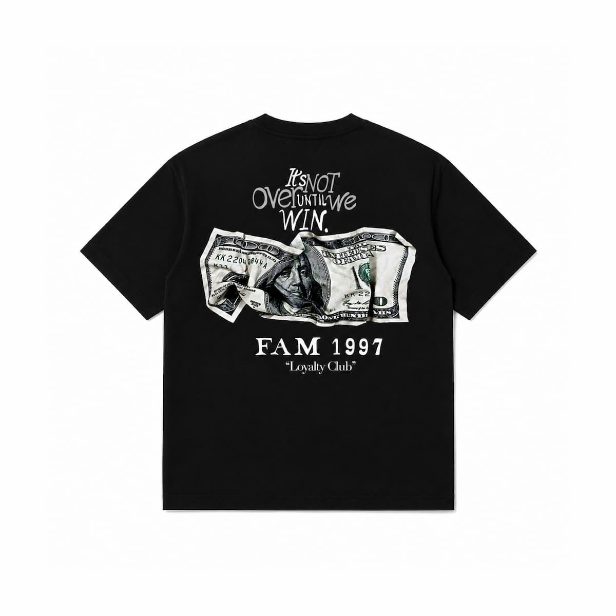 FAM OLD MONEY '' Tee - Black