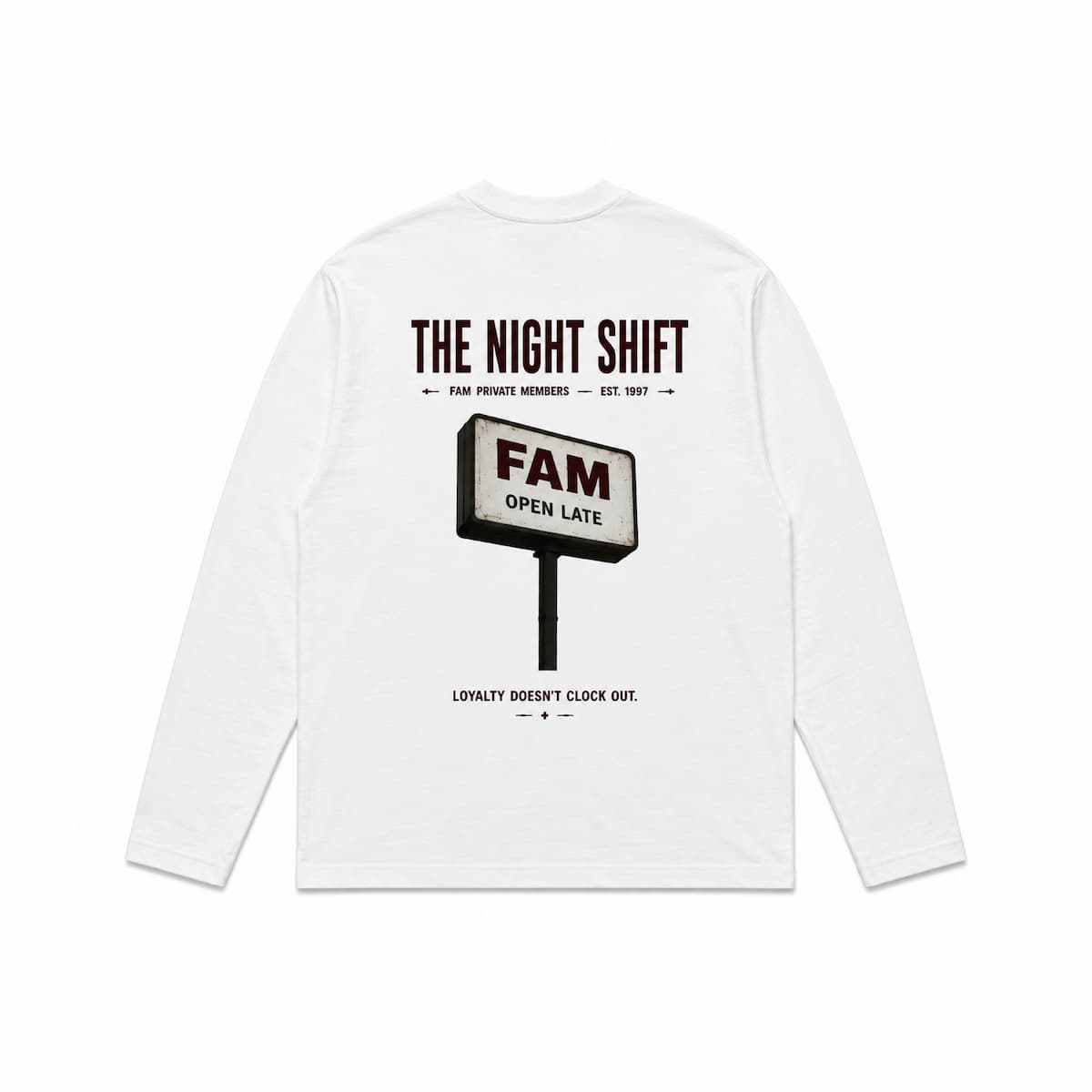 FAM Night Shift Ls - White