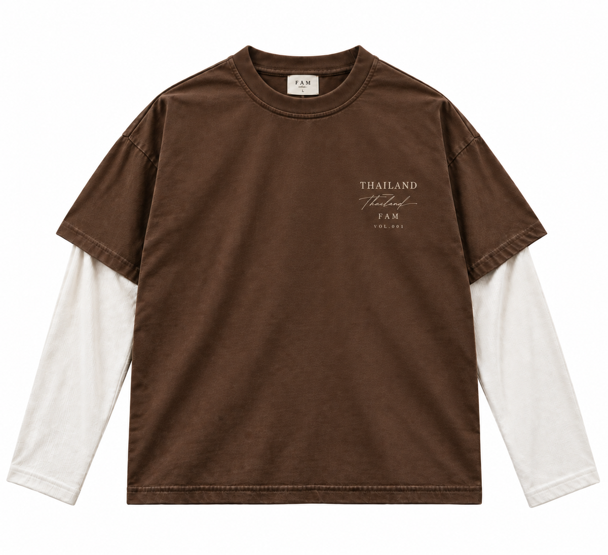 FAM Far From Home Layered LS — Brown
