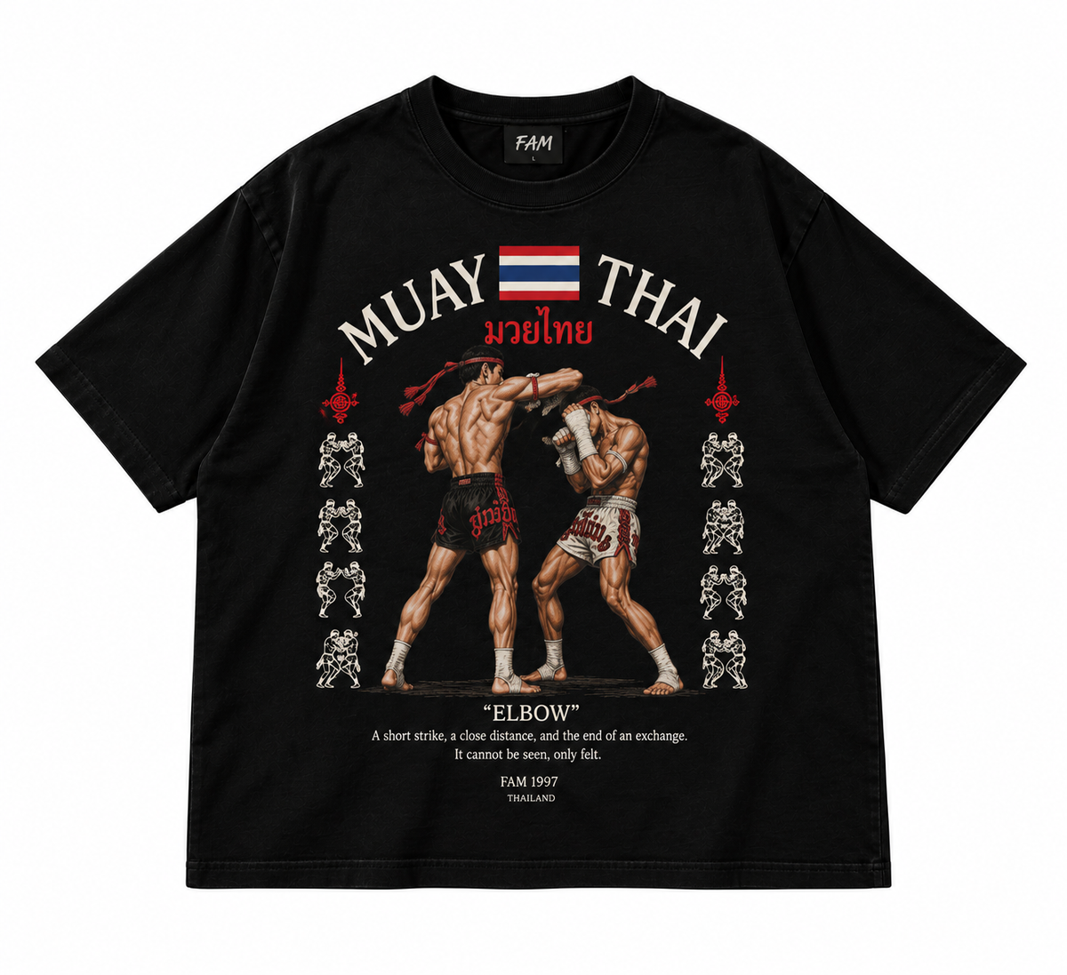 FAM Muay Thai Tee — White