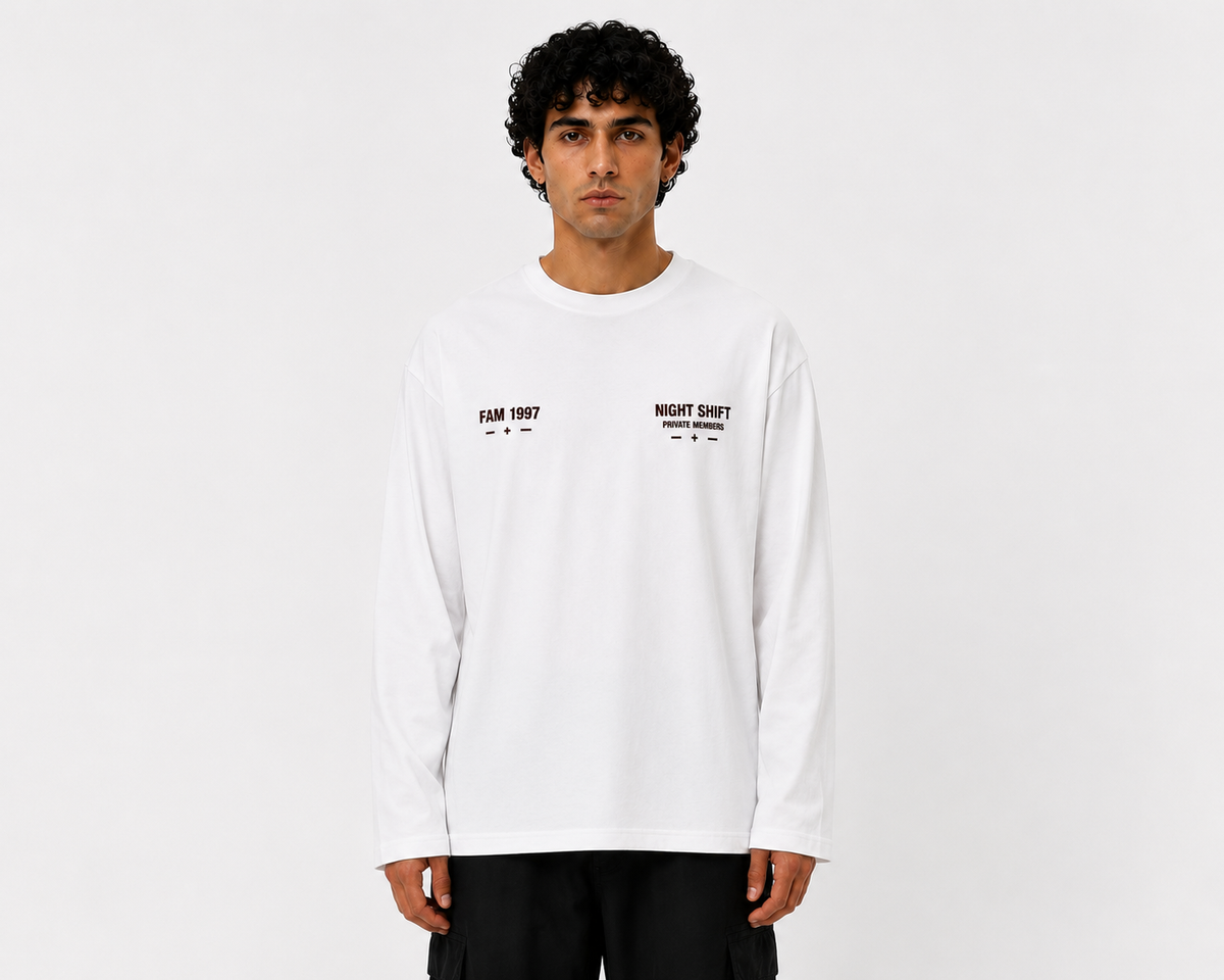 FAM Night Shift Ls - White
