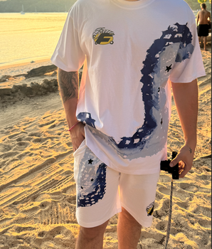 FAM Splash Short - White
