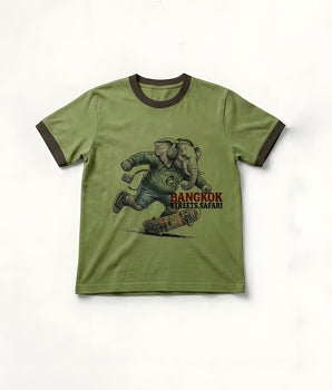 FAM Bangkok Streets Safari Tee – Olive